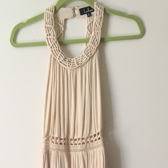 GORGEOUS CREAM DRESS • LULUS.COM • LOW PRICE - Picture 1 of 4